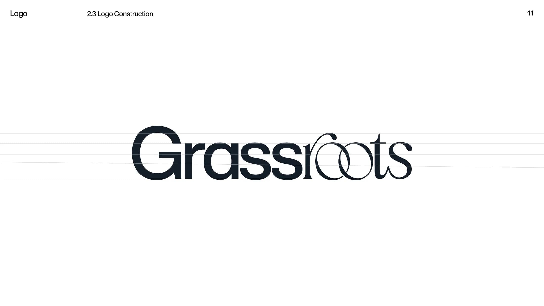 Grassroots — Brand guidelines: logo construction