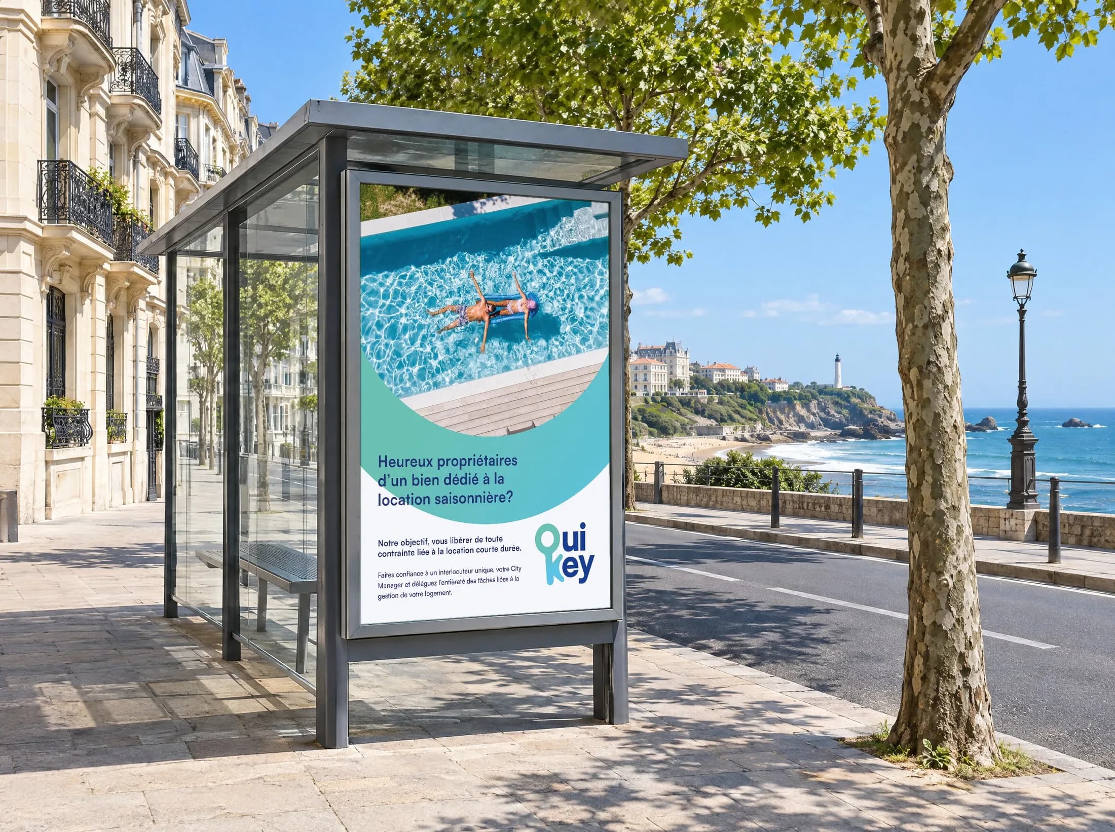 Ouikey — Bus shelter campaign